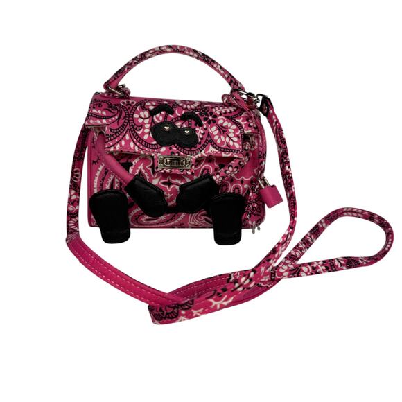READYMADE Monster Bandana Bag Mini Pink Kelly Doll Crossbody Japanese Designer - Picture 2 of 16